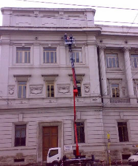 Impianto elettrostatico per l'allontanamento dei volatili in Poste Centrali Ancona